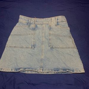 Denim mini skirt